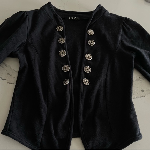 Cropped Jacket With Buttons Sz S - Picture 4 of 8